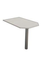 Приставной стол на опорной металлической ноге СЛ-112005