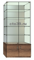 Витрина стеклянная ВТ-48905, задняя стенка зеркало